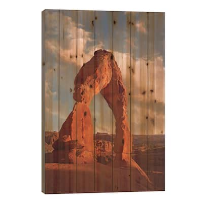 Delicate Arch In Arches National Park, Utah II Print On Wood by Tim Fitzharris - Multi-Color