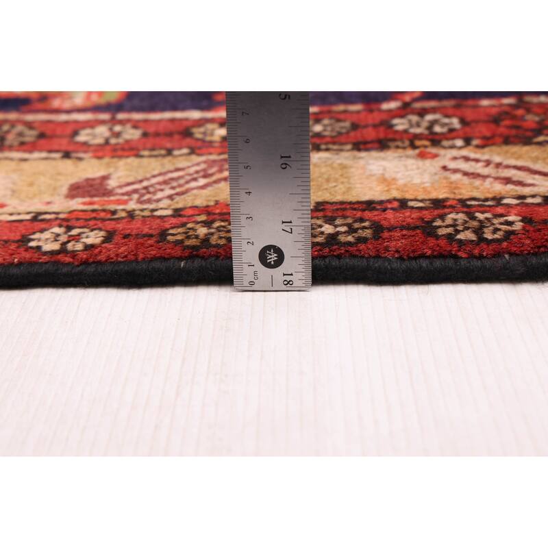 ECARPETGALLERY Hand-knotted Konya Anatolian Navy Wool Rug - 4'7 x 10'2