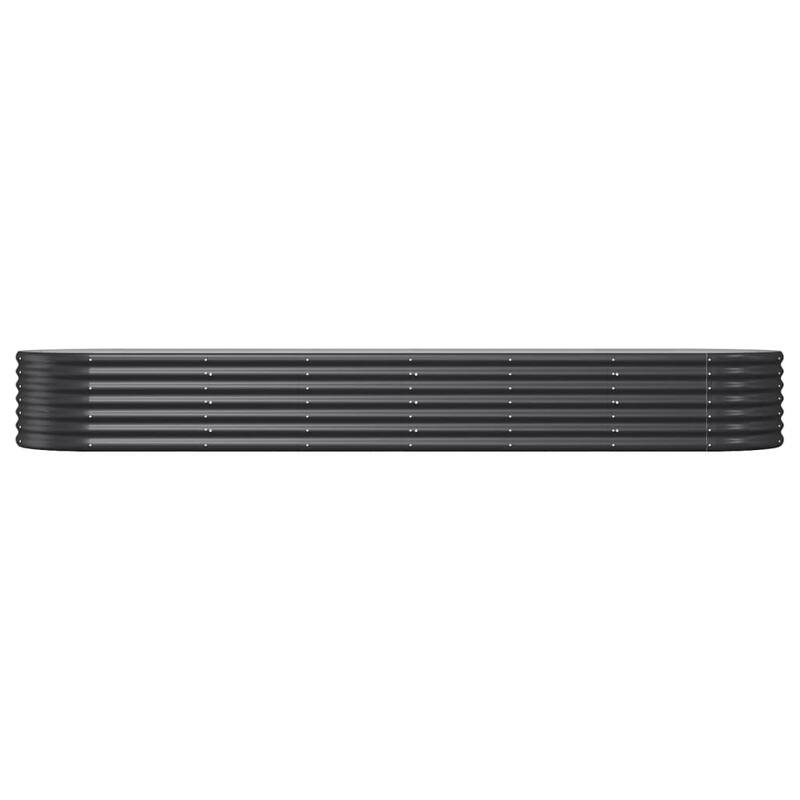 vidaXL Raised Garden Bed Raised Flower Bed Galvanized Steel Outdoor Planter