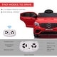 preview thumbnail 5 of 5, Mercedes-Benz Licensed 12V Kids Electric Car with Realistic Design, Remote Control, Safety Belt and MP3 Player