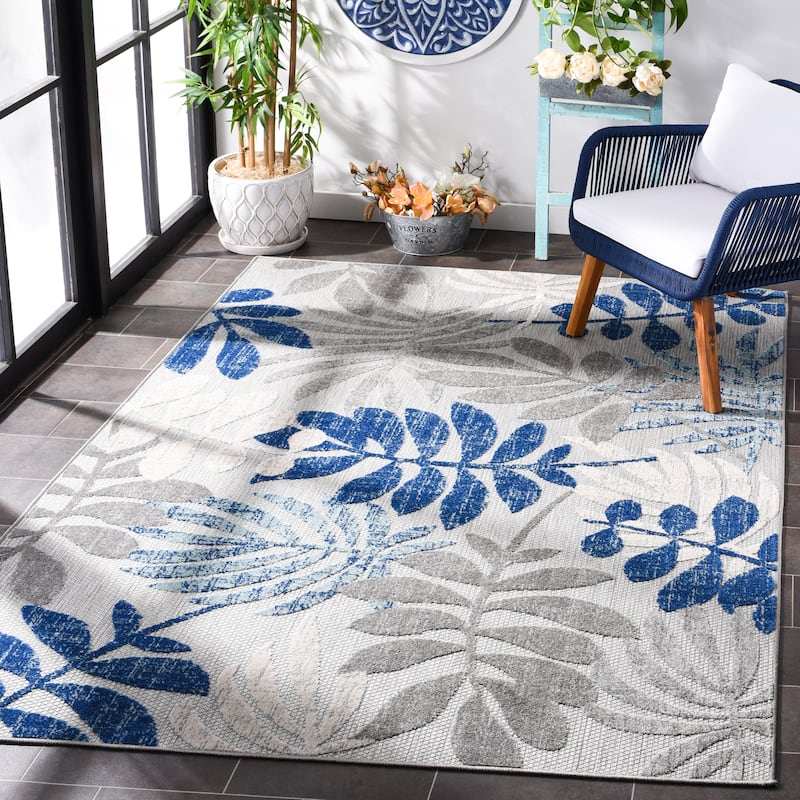 SAFAVIEH Cabana Laila Indoor/ Outdoor Waterproof Patio Floral Rug