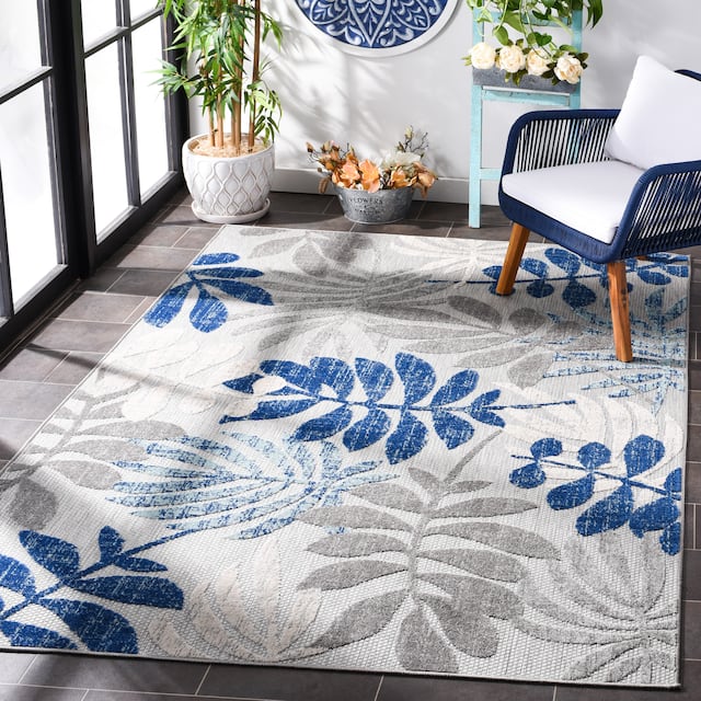 SAFAVIEH Cabana Laila Indoor/ Outdoor Waterproof Patio Floral Rug