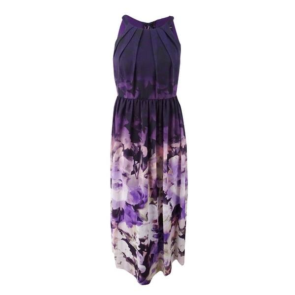 Shop Betsy Adam Women S Plus Size Floral Print Halter Gown