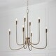 preview thumbnail 2 of 1, 33" W x 32" H 8-Light Chandelier in Mystic Bronze - 33"W x 33"H