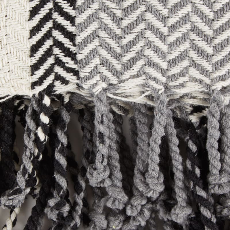 DII Herringbone Stripe Decorative Throw