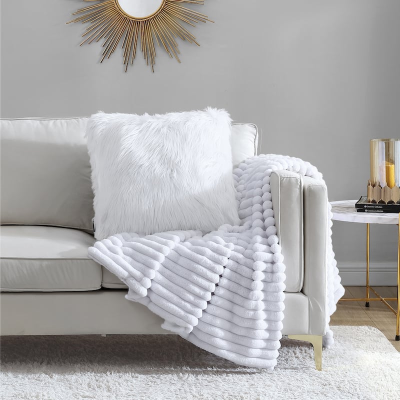 Juicy Couture Sheepskin Pillow 22" x 22"