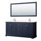 Option Dark Blue, Gold Trim, Carrara Cultured Marble Top