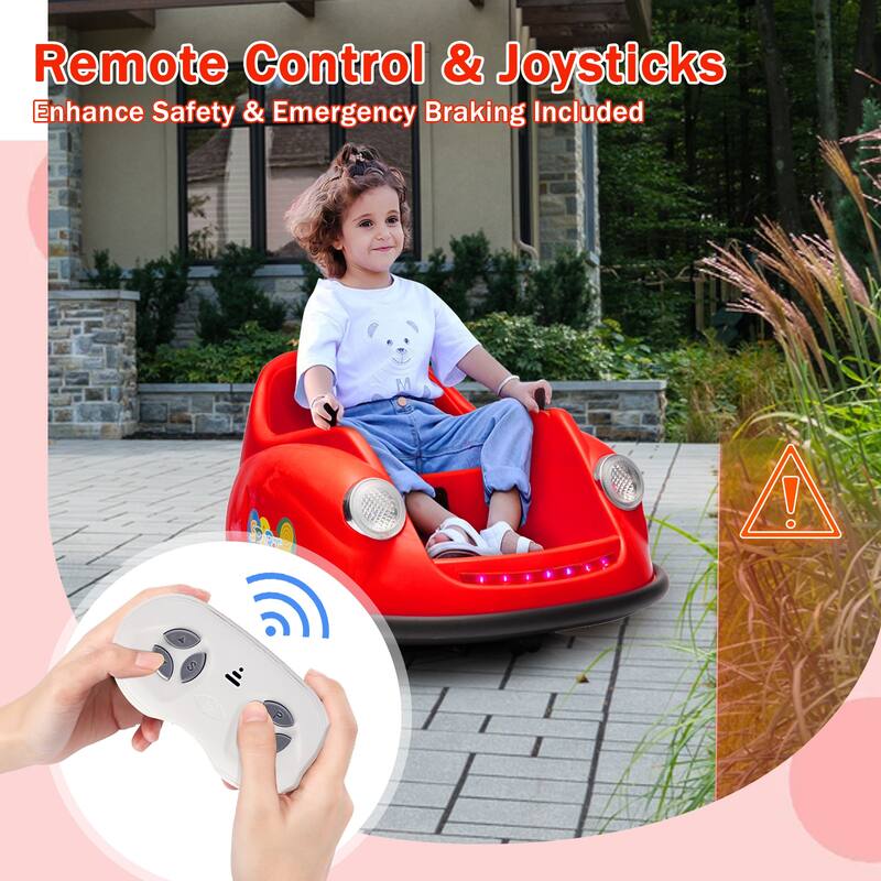 360° Rotation 12v Kids Electric Ride on Bumper Car