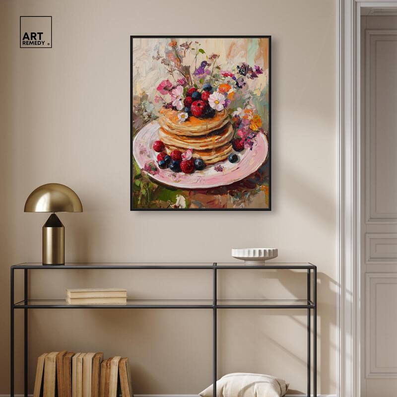 Raspberry Pancakes II Canvas by Art Remedy