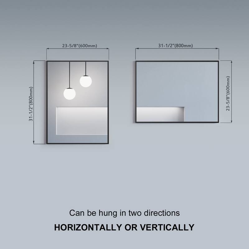Catton Mirror - Rectangle 32" High