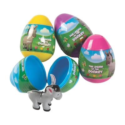 Legend Of The Donkey Toy-Filled Plastic Easter Eggs, 12 Pc.