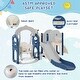 preview thumbnail 32 of 43, Toddler Slide and Swing Set 7 in 1, Kids Playground Climber Slide Playset with Basketball Hoop Freestanding Combination