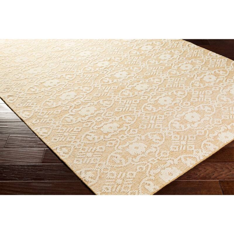 Hand-Knotted Forbach Wool/Cotton Area Rug