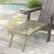 preview thumbnail 52 of 54, Bonosuki 2-Piece Folding Adirondack Chairs with Retractable Ottoman, Fire Pit Patio Chair with Cup Holder