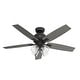 preview thumbnail 21 of 19, Hunter Gatlinburg Ceiling Fan w/ LED Light Kit, Handheld Remote - Transitional- EASY INSTALLATION