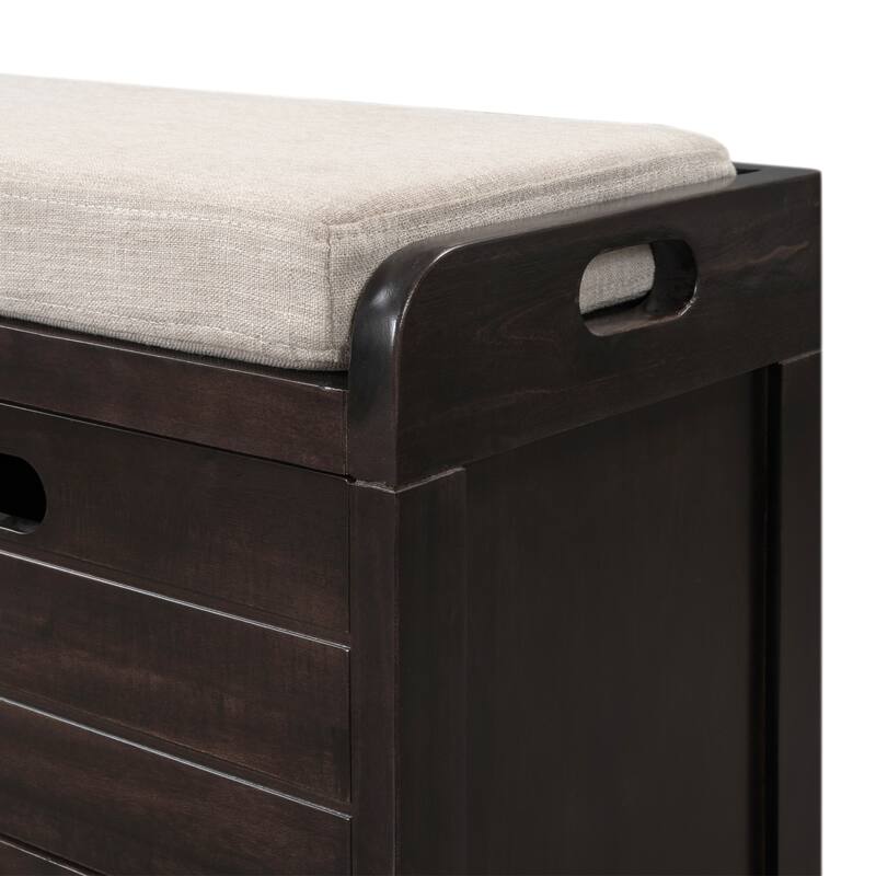 Storage Bench Entryway Bench Shoe Bench with Cushion
