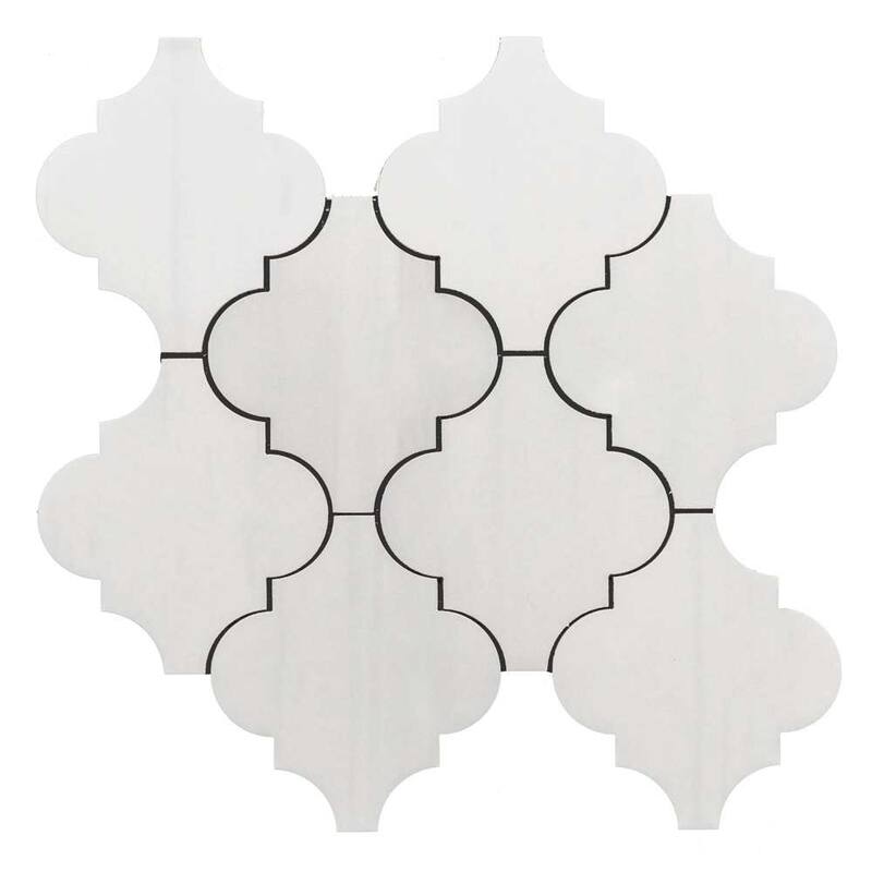 The Tile Life Stately Arabesque 11x12 Porcelain Floor, Wall & Backsplash Tile