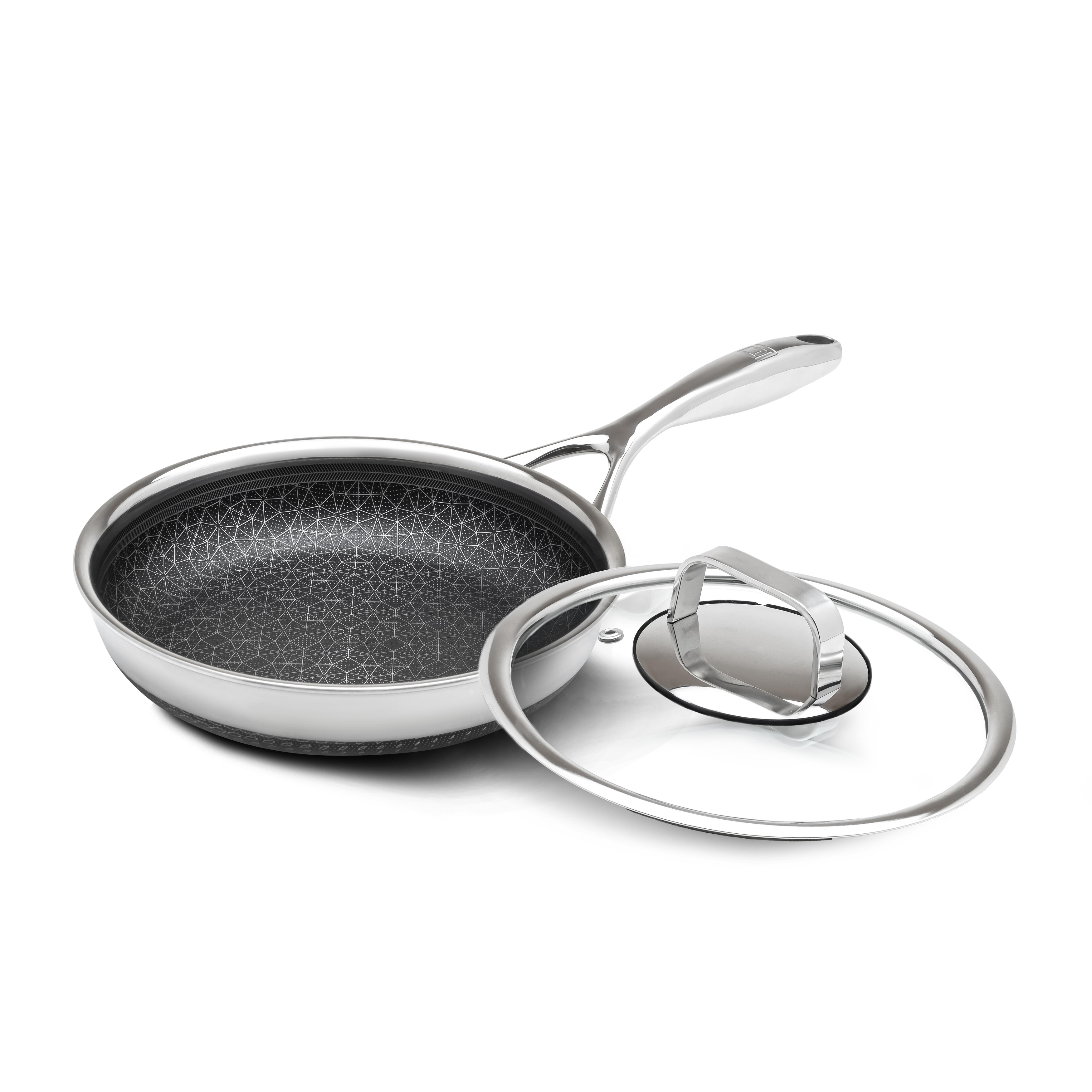Premium Nonstick Frying Pan with Lid, 12 Inch, PFOA-Free