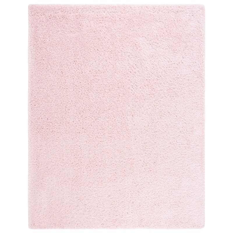 SAFAVIEH Madrid Shag Soledad Solid 2-inch Thick Rug - 8' x 10' - Blush