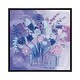 preview thumbnail 4 of 16, iCanvas "Garden Pastels" by Farida Zaman Framed Charcoal - 12x12