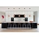 preview thumbnail 7 of 18, Set of 2 Modern High Back Side Armless Bar Stools With Backs Chairs For Kitchen Island Home Indoor Outdoor Patio Clear