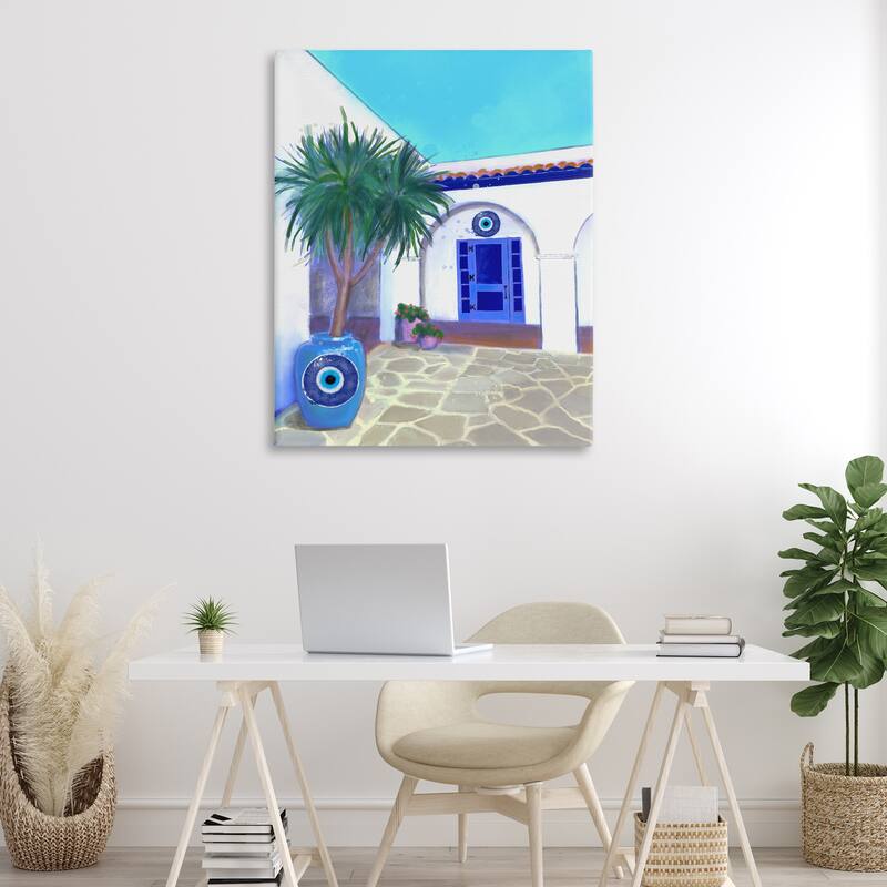 Stupell Tranquil Tropical Villa Canvas Wall Art Design By Matthew Piotrowicz