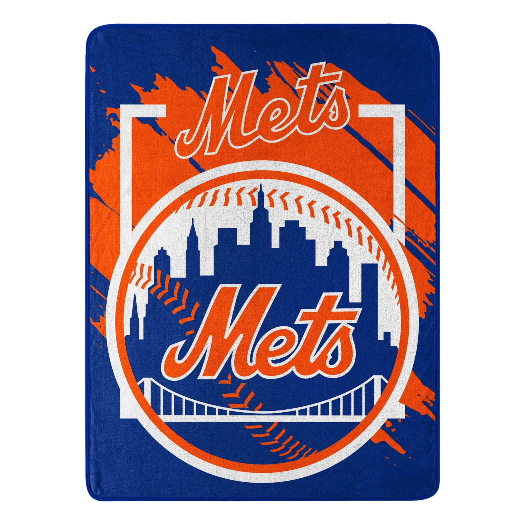 MLB New York Mets Dimensional Micro Raschel Throw Blanket