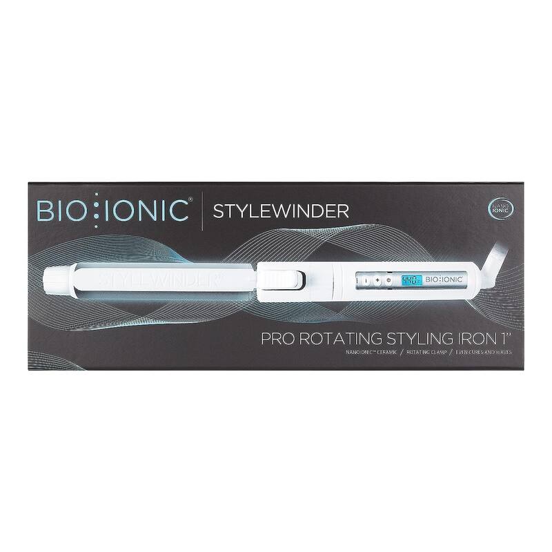 BIO IONIC Stylewinder Rotating Styling Iron white 1 inch