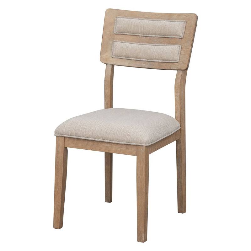 6 PCS Classic Dining Set for 6 with Bench and Upholstered Chairs