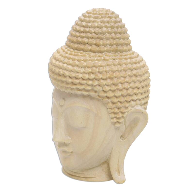 Novica Handmade Buddha Harmony Wood Statuette