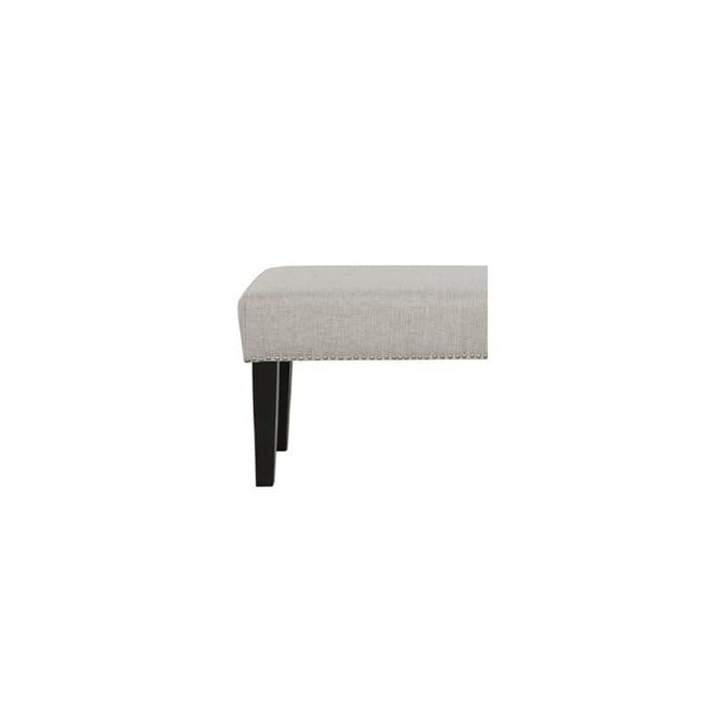 Grafton Home Miley Upholstered Accent Bench w/ Nailhead Trim