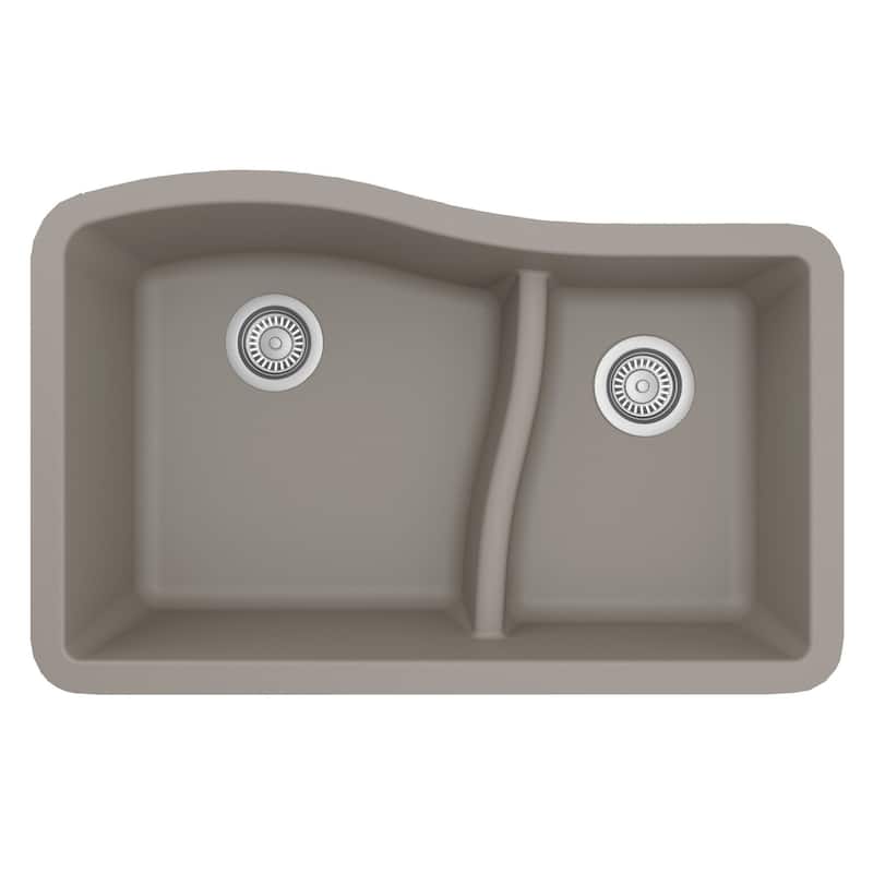 Karran Undermount Quartz Double-bowl Kitchen Sink
