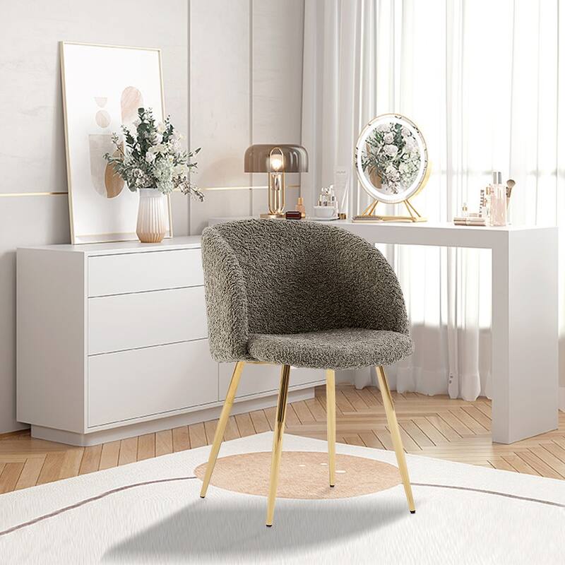 Rocking Accent Chair Tufted Upholstered Linen Wingback