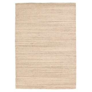 ECARPETGALLERY Hand Loomed Pearl Ivory Wool Rug - 5'5 x 7'8 - Bed Bath ...