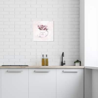 Wynwood Studio Canvas Floral and Botanical EnjoyTheLittleThings Custom Pink and Glam Wall Art Canvas Print