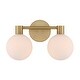 preview thumbnail 3 of 3, Minka Lavery 2992 Fenton 2 Light 15" Wide Bathroom Vanity Light with