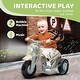 preview thumbnail 17 of 29, Electric Kids Motorcycle, 6V Bubble Ride-on with LED Lights, 3 Wheeled, Music, and Forward Reverse Function for Toddlers