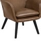 preview thumbnail 67 of 92, Upholstered Wingback Armchair Leisure Accent Chair, Single - 40.55" H x 28.34" W x 33.1" D