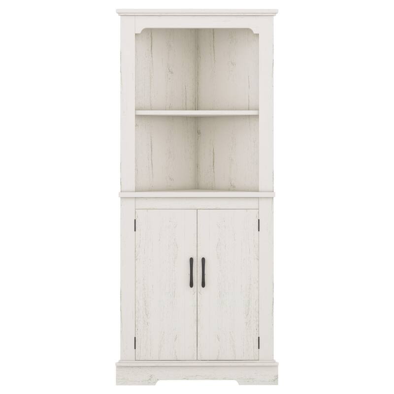 Tall Corner Cabinet with Doors
