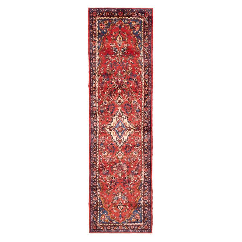 ECARPETGALLERY Hand-knotted Anadol Red Wool Rug - 2'9 x 10'11