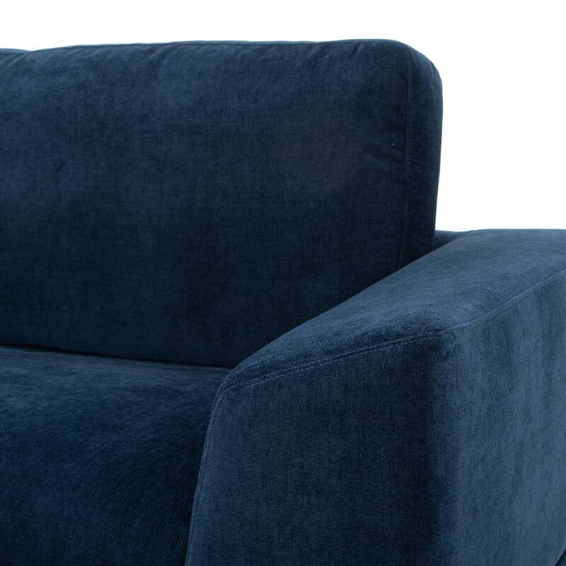 VIFAH SIGNATURE Contemporary design luxury soft 72 inch sofa with throw pillow
