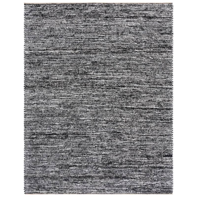 SAFAVIEH Handmade Cape Cod Sabrie Cotton Rug - Ivory/Black - 8' x 10'