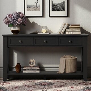 Modern Entryway Console Table with 3 Storage Drawers and Lower Shelf by ...