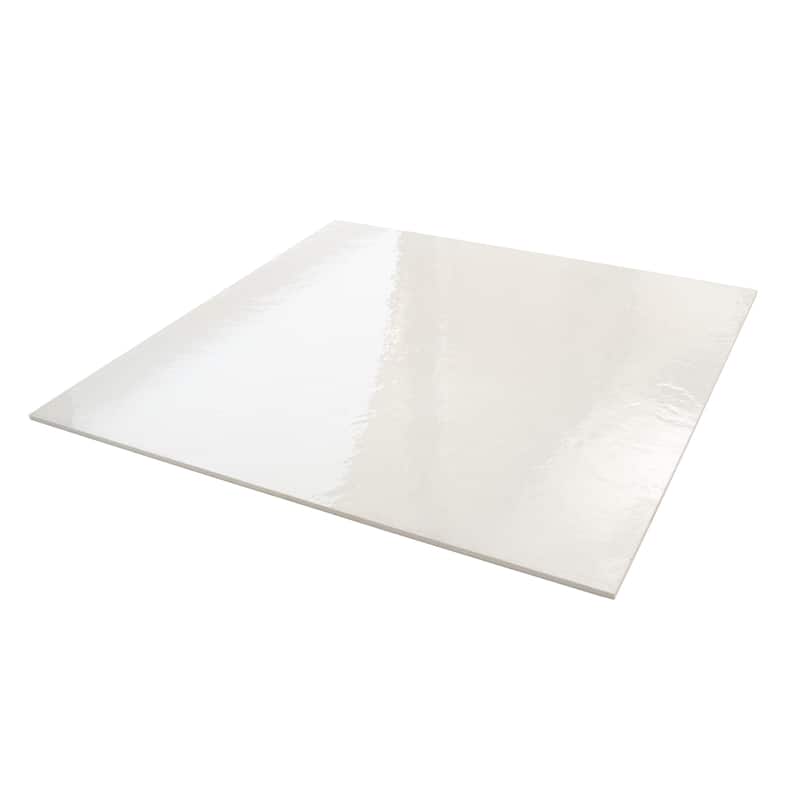 Imprint 36x36 White Porcelain Large Format Square Maiolica Wall and Floor Tile (17.67 sq ft/case) - 2 Pack