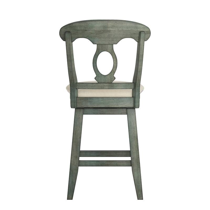Eleanor Napoleon Back Wood Swivel Chair by iNSPIRE Q Classic