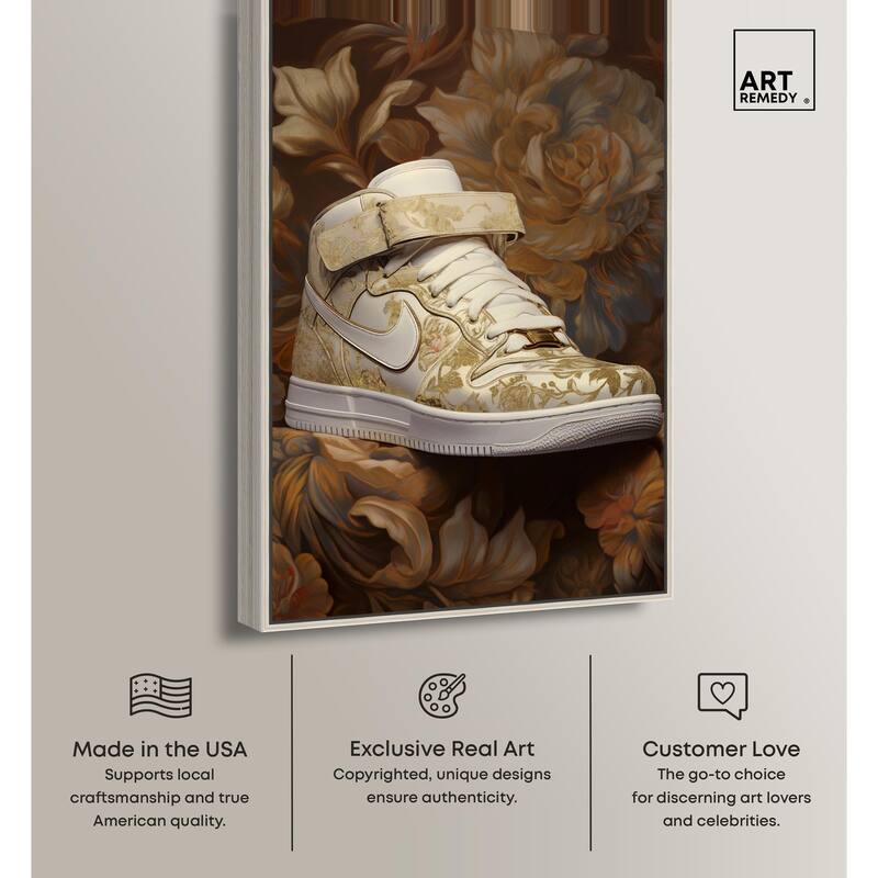 Baroque Sneaker Canvas by Art Remedy