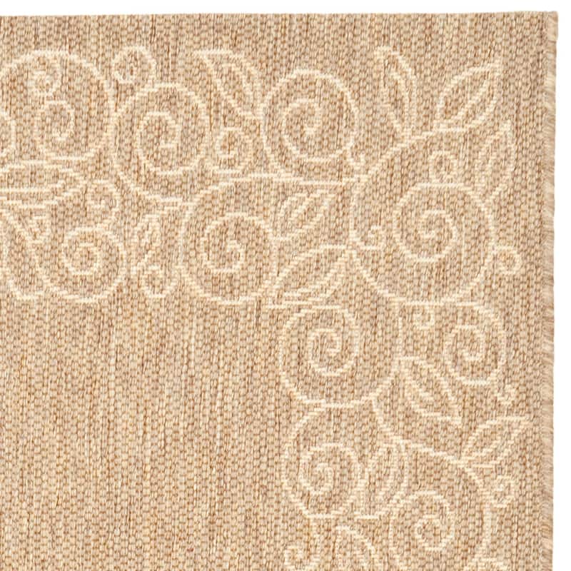 SAFAVIEH Courtyard Bobbye Scroll Indoor/ Outdoor Waterproof Patio Backyard Rug