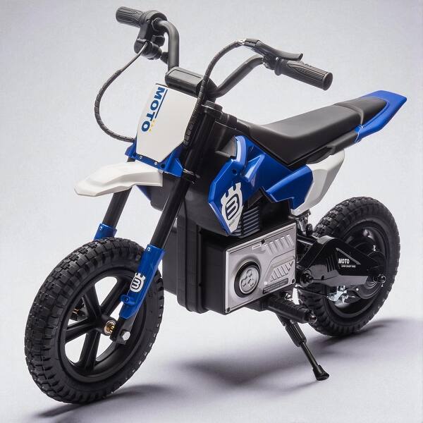 slide 2 of 21, 24V Kids Ride-On Electric Motorcycle, 200W Motor, Adjustable Speed, LED Lights, Bluetooth & Music, 3.11-9.32MPH, Ages 5-15 Blue