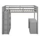 preview thumbnail 20 of 23, Twin Size Loft Bed with Ladder, Shelves and Desk, Maximized Space, White