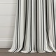 preview thumbnail 59 of 85, Lush Decor Farmhouse Stripe Yarn Dyed Cotton Window Curtain Panel Pair